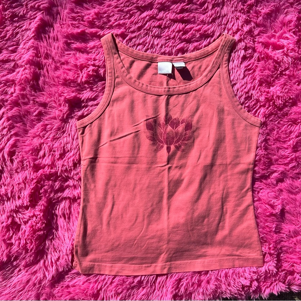 pink floral tank